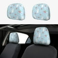 thumbnail image 1 of Kdxio Easter Rabbit Pattern Print 2 Piece Car Head Rest Covers Set Auto Front/Rear Seats Headrest Cover Universal Fit Most Cars,Sedan, SUV, 1 of 9