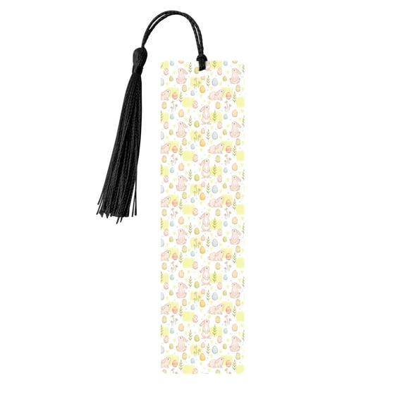 Kdxio Easter Rabbit Print Metal Tassel Bookmarks,Perfect Gift for Art Lovers and Bookworms Metal Bookmarks for Women