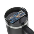 thumbnail image 1 of Kdxio Elegant Blue Gold Blooms Name Plate Compatible Stanley Cups Name Tag Acrylic Nameplate Tumbler Lid Topper for Cup Accessories, 1 of 9