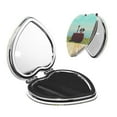 thumbnail image 1 of Kdxio Elehpant And A Giraffe Looking At The Sea Pocket Mirror, 1X/2X Travel Makeup Mirror 2-Sided Folding Small Mirror Portable Double-Sided Magnifying Cosmetic Mirror for Gift-Heart Shape, 1 of 9