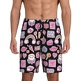 thumbnail image 1 of Kdxio Elements Print Mens Sleep Shorts Bottoms Soft Comfy Pajama Wear Pants with Drawstring Pockets, 1 of 7