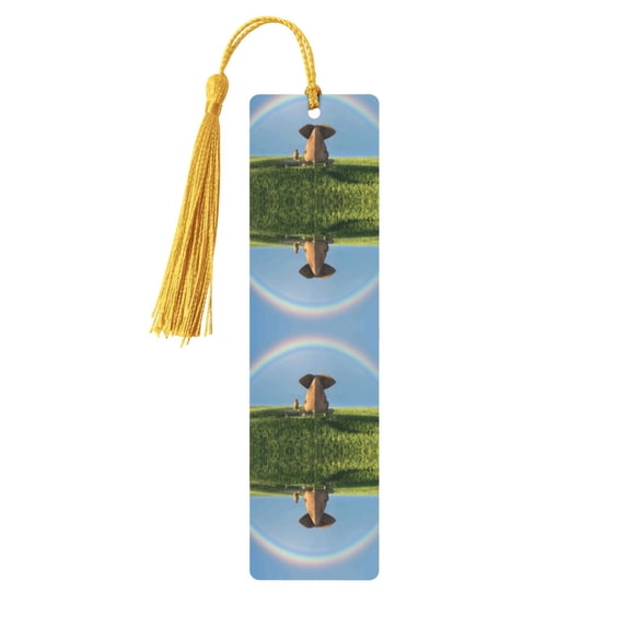 Kdxio Elephant Dog Print Metal Tassel Bookmarks,Perfect Gift for Art Lovers and Bookworms Metal Bookmarks for Women