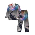 thumbnail image 1 of Kdxio Elephant Fireworks Celebration Men’s Pajama Set Pajamas For Men 2 Piece PJ Set with Men Pajama Pants and Long Sleeve T-Shirt Lounge Set-Medium, 1 of 7