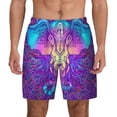thumbnail image 1 of Kdxio Elephant In Tribal Style Print Men'S Swim Trunks With Compression Liner 7 Inch Inseam Quick Dry Swim Shorts, 1 of 7