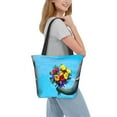 thumbnail image 1 of Kdxio Elephant Trunk Couple Flowers Women Reusable Grocery Bags Foldable Ripstop,Reusable Shopping Bags for Shopping,Gym,Gift, 1 of 7