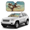 thumbnail image 1 of Kdxio Elephant on dry tree Print Windshield Sun Shade, Foldable Sun Blocker for Car,Truck,SUV Automotive Interior Sun Protection,Reflective Shade for Front Windshield(Medium), 1 of 7