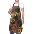 thumbnail image 1 of Kdxio Embroidery Chicken Rooster And Sunflowers Apron with Pockets Adjustable Kitchen Aprons for Men Women Waterproof Aprons for Cooking,Drawing,Crafting, Baking Household Cleaning, 1 of 8