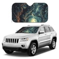 thumbnail image 1 of Kdxio Enchanted Forest Skull Path Print Windshield Sun Shade, Foldable Sun Blocker for Car,Truck,SUV Automotive Interior Sun Protection,Reflective Shade for Front Windshield(Medium), 1 of 6