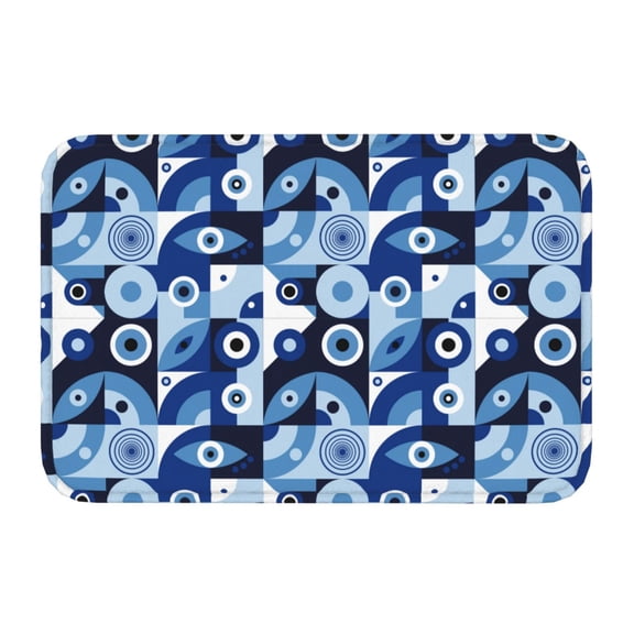 Kdxio Evil Eye,16" x 24", Non-Slip Front Door Mats,Outdoor Welcome Mat Washable