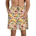thumbnail image 1 of Kdxio Excavator (2) Pattern Mens Casual Shorts - Drawstring Summer Beach Sports Shorts for Men, 1 of 9
