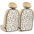 thumbnail image 1 of Kdxio Excavator Print 2 Pack Car Kick Mat Seat Cover Back Protector Mat with Pockets for Organizer Backseat Protector and Storage Anti Kick Pad for Vehicles, 1 of 1