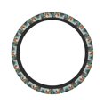 Kdxio Exotic Birds Forest Print Elastic Stretch Steering Wheel Cover