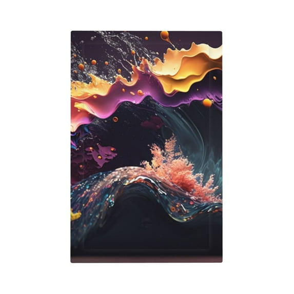 Kdxio Explosive Fluid Splash Art Decorator Light Switch or Receptacle Outlet Wall Plate Decorator Wall Plate Child Safe Outlet Cover-Style V