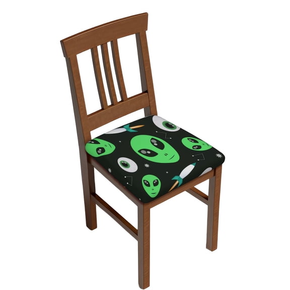 Kdxio Eyeball Monster Square Chair Cushion Cover Stretch Chair Seat Covers Removable Washable for Hotel, Bedroom, Office-Six Piece