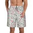 thumbnail image 1 of Kdxio Fairy Floral Pattern Mens Casual Shorts - Drawstring Summer Beach Sports Shorts for Men, 1 of 9