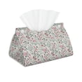 thumbnail image 1 of Kdxio Fairy Floral Print Tissue Box Cover,Modern PU Leather Rectangular Tissue Box Holder for Bathroom Living Room Bedroom Office Desk Car Home, 1 of 1