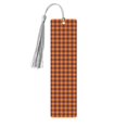 thumbnail image 1 of Kdxio Fall Buffalo Plaid Print Metal Tassel Bookmarks,Perfect Gift for Art Lovers and Bookworms Metal Bookmarks for Women, 1 of 8