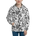 thumbnail image 1 of Kdxio Fall Forest Pattern Kids Boys Girls Zip Up Hoodie 3D Printed Hooded Sweatshirt Hoody Coat with Pocket 7-12 Y-Medium, 1 of 6
