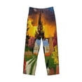 thumbnail image 1 of Kdxio Fall Village Scenery Print Men's Sleep Pajama Pant Lounge Pants with Pockets, 1 of 8