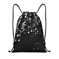 thumbnail image 1 of Kdxio Falling Musical Print Drawstring Backpack Bag,Waterproof Draw String Back Sack, Gym Drawstring Bags Swim Bag For Unisex, 1 of 5