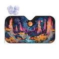 thumbnail image 1 of Kdxio Fantasy Cosmic Landscape Print Front Windshield Sun Shade,Folding Auto Sunshade for Car Truck SUV-Small, 1 of 5