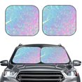 thumbnail image 1 of Kdxio Fantasy Gradient Print 2-Piece Sun Shade Front Windshield - Foldable Car Front Window Sunshades For Most Sedans Suv Truck, 1 of 6