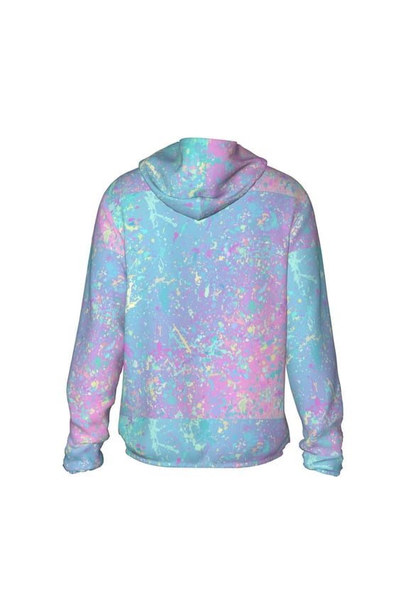 Fantasy Gradient Print Women Men Sun Protection UPF 50+ Jackets Zip Up Long Sleeve Hoodie Hiking Lightweight with Pockets