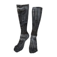 thumbnail image 1 of Kdxio Fantasy Medieval Weaponry Funny Silky Novelty Funky Long Knee High Socks Soft 3D Print Cosplay Crazy Stockings for Men Women, 1 of 8