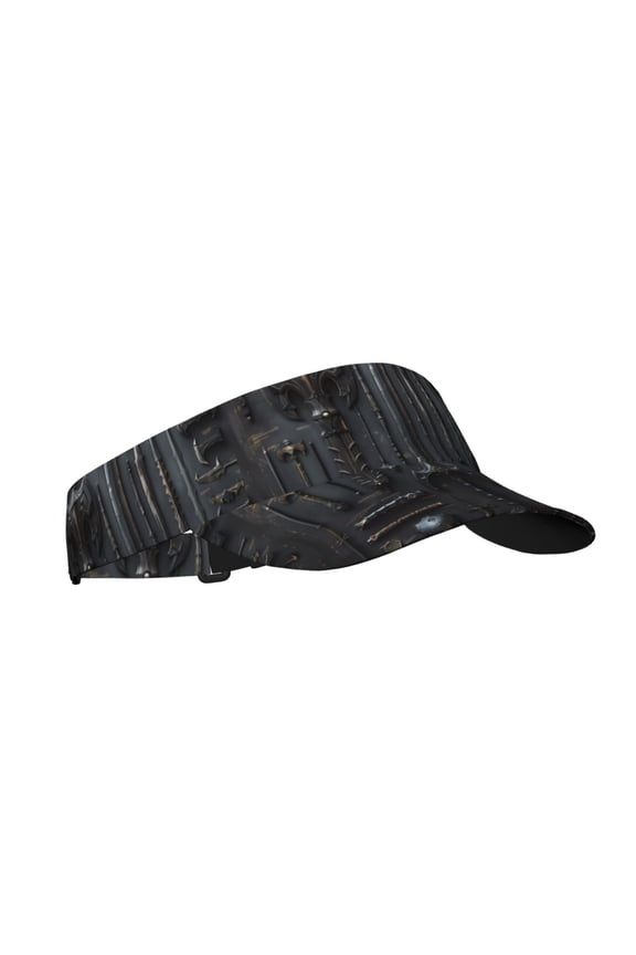 Fantasy Medieval Weaponry Print Sun Visor Hat Golf Visor Adjustable Velcro Outdoor Sports Cap for Men Women