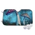 thumbnail image 1 of Kdxio Fantasy Mushrooms Print Windshield Sun Shade,UV Rays and Sun Heat Protection,Sunshade for Car Windshield,Car Shade Front Windshield - Small, 1 of 6
