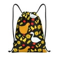 thumbnail image 1 of Kdxio Farm Goose Print Drawstring Backpack Bag,Waterproof Draw String Back Sack, Gym Drawstring Bags Swim Bag For Unisex, 1 of 9