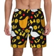 thumbnail image 1 of Kdxio Farm Goose Print Men'S Swim Trunks With Compression Liner 7 Inch Inseam Quick Dry Swim Shorts, 1 of 7
