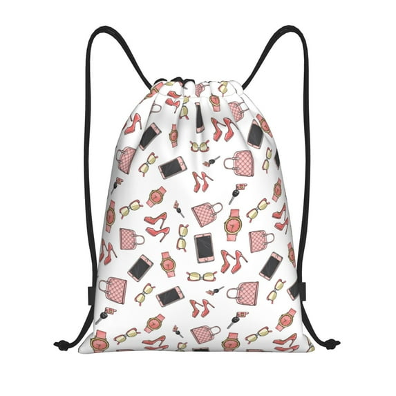Kdxio Fashion Print Drawstring Backpack Bag,Waterproof Draw String Back Sack, Gym Drawstring Bags Swim Bag For Unisex