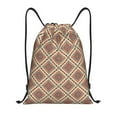 thumbnail image 1 of Kdxio Fashion Tatreez Print Drawstring Backpack Bag,Waterproof Draw String Back Sack, Gym Drawstring Bags Swim Bag For Unisex, 1 of 5