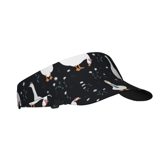 Kdxio Fashionable Goose Print Sun Visor Hat Golf Visor Adjustable Velcro Outdoor Sports Cap For Men Women