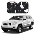 thumbnail image 1 of Kdxio Fashionable Goose Print Windshield Sun Shade, Foldable Sun Blocker for Car,Truck,SUV Automotive Interior Sun Protection,Reflective Shade for Front Windshield(Medium), 1 of 7