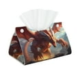thumbnail image 1 of Kdxio Ferocious Dragon Fury Print Tissue Box Cover,Modern PU Leather Rectangular Tissue Box Holder for Bathroom Living Room Bedroom Office Desk Car Home, 1 of 6