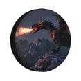 Kdxio Fire Breathing Dragon Twilight for Tire Cover Wheel Protectors