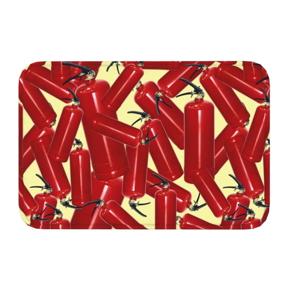 Kdxio Fire Extinguisher,16" x 24", Non-Slip Front Door Mats,Outdoor Welcome Mat Washable