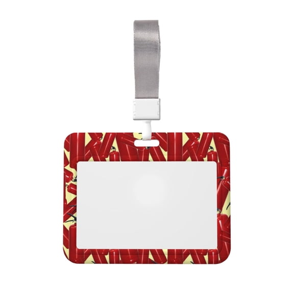 Kdxio Fire Extinguisher Card Badge Holder Work Badge Sleeve for Office, School, Factory, ID Credit Cards, Driver Licenses and Passes