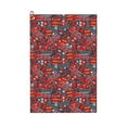 thumbnail image 1 of Kdxio Fire Sign Pattern Golf Towel (24" X 16") with Carabiner Clip - The Convenient Golf Cleaning Towel, 1 of 8