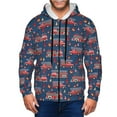 thumbnail image 1 of Kdxio Fire Truck 1 Print Men Hoodies Casual Hoodies for Men with Zip Pockets Full Zip Long Sleeve Sweatshirt Sports Hooded Jacket-X-Large, 1 of 5