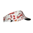 thumbnail image 1 of Kdxio Fire Truck Print Sun Visor Hat Golf Visor Adjustable Velcro Outdoor Sports Cap For Men Women, 1 of 1
