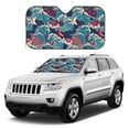 thumbnail image 1 of Kdxio Fish In The Wave Print Windshield Sun Shade, Foldable Sun Blocker for Car,Truck,SUV Automotive Interior Sun Protection,Reflective Shade for Front Windshield(Medium), 1 of 6