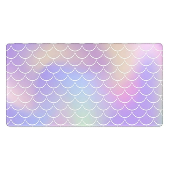 Kdxio Fish Scale1 Print Large Gaming Mouse Pad,Non-Slip Base,Water Resist Keyboard Pad for Gamer,Office & Home,29.5 x 15.8 in