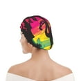 thumbnail image 1 of Kdxio Flamingo And Palm Trees At Sunset Print Shower Cap for Women,Elastic and Reusable,Double Waterproof Layers Bathing Hat, 1 of 6