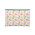 thumbnail image 1 of Kdxio Flamingo And Pineapple Makeup Bag Toiletry Bag Canvas Makeup Bags Zipper Cosmetic Pouch Travel Cosmetic Pouch for Women Gifts, 1 of 7