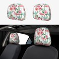 thumbnail image 1 of Kdxio Flamingo Flower Pattern Print 2 Piece Car Head Rest Covers Set Auto Front/Rear Seats Headrest Cover Universal Fit Most Cars,Sedan, SUV, 1 of 9