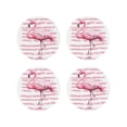thumbnail image 1 of Kdxio Flamingo Funny Coasters,4 Pcs Leather Coasters,Housewarming Gifts,Protect Furniture From Water Marks Scratch And Damage, 1 of 1