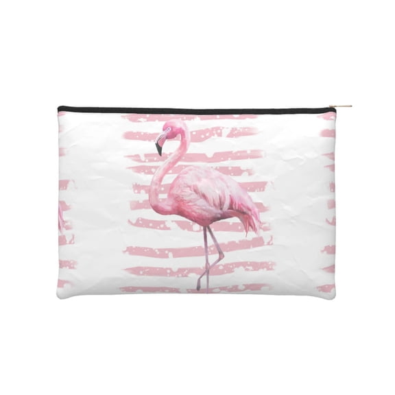 Kdxio Flamingo Makeup Bag Toiletry Bag Canvas Makeup Bags Zipper Cosmetic Pouch Travel Cosmetic Pouch for Women Gifts